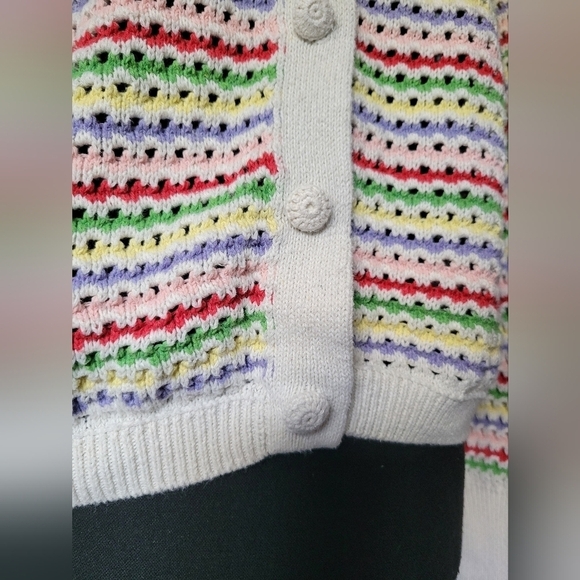 Zara Multicolor Knit Cardigan Size M - Picture 6 of 11